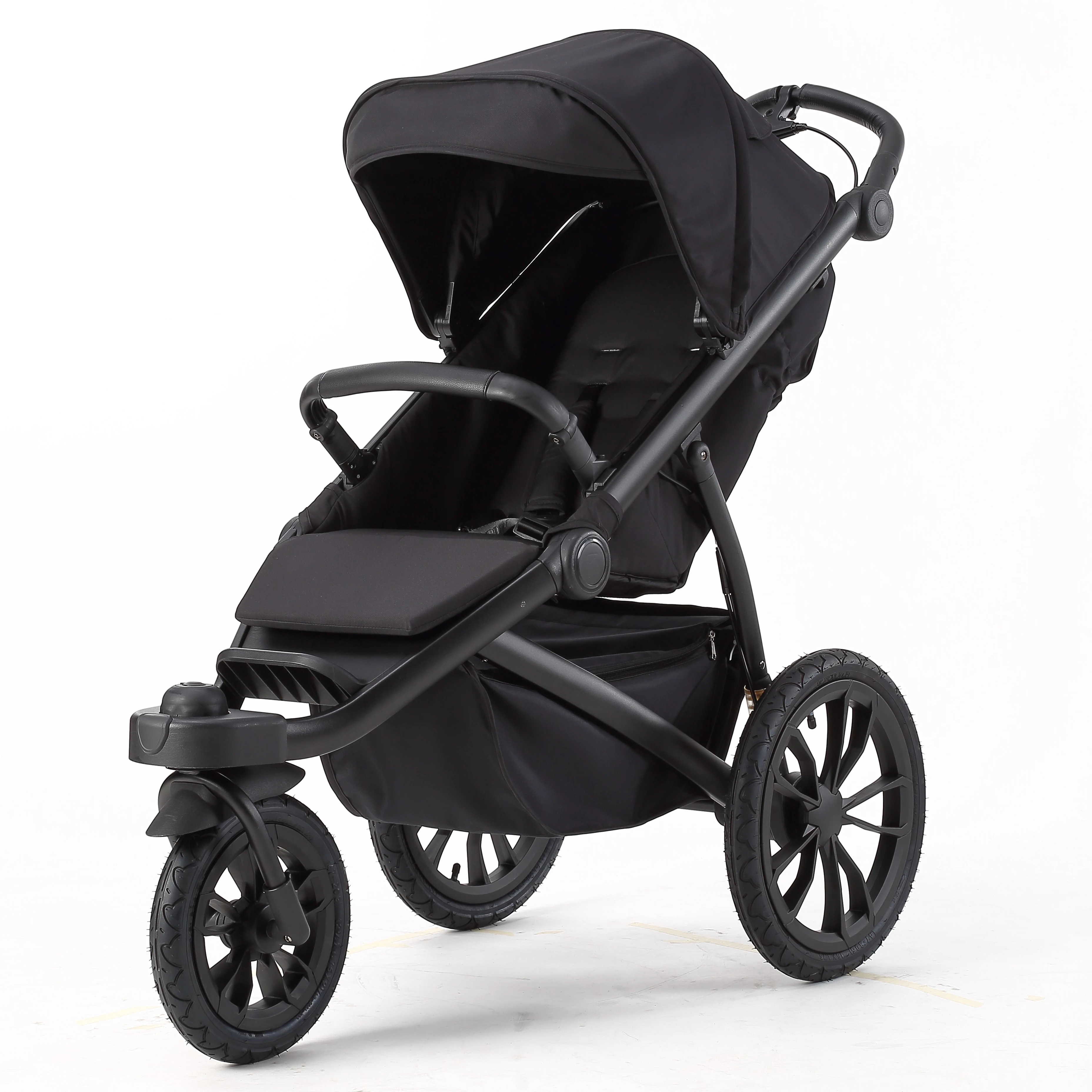 Ridge All-Terrain Jogging Stroller Baby stroller can sit and lie flat with three wheeled portability