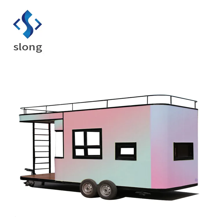 American customized multifunctional mobile stainless steel buffet car all-steel traction electric dining car ice cream truck sma