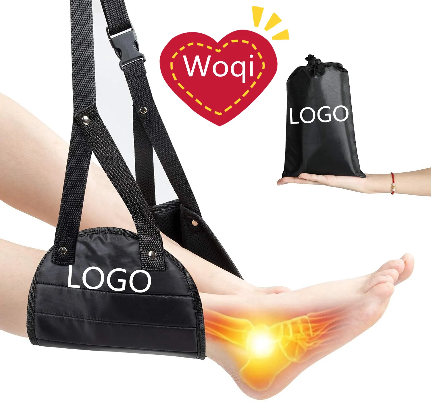 Регулируемый по высоте гамак для ног