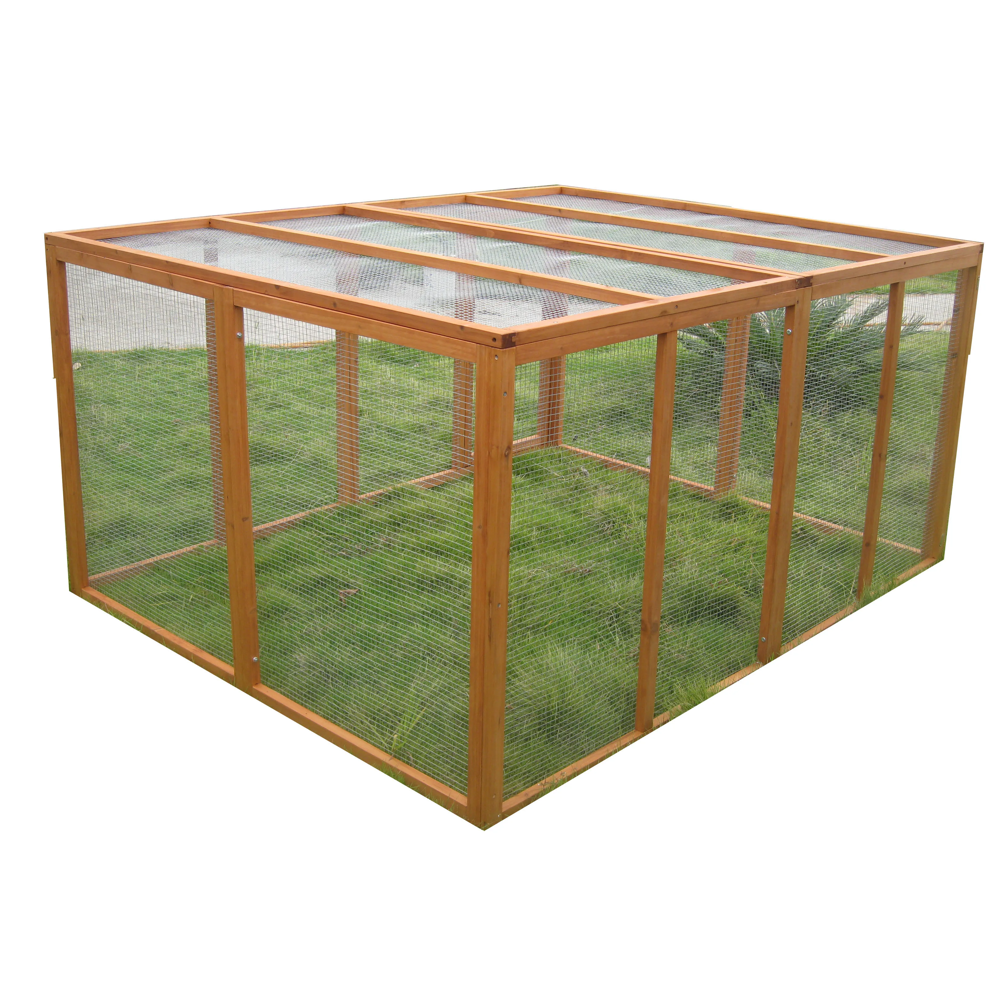 High quality 2 Nest Boxes and Run Felt Chickens Play Set Poultry Farm house coop chicken layer cage for sale 10 Small Birds