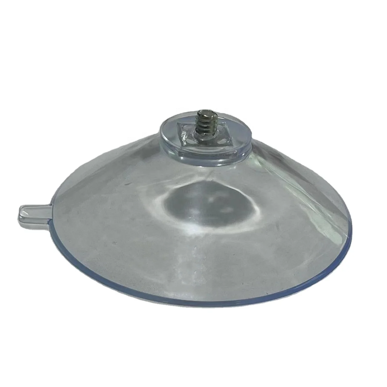 Transparent PVC Ventosas for Glass Table Clear Threaded Suction Cup with Screw and Nut