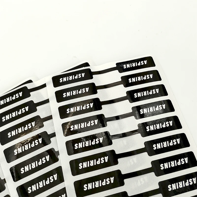 Custom Private Fashion Logo Printing Ring Neck lace Glasses Jewelry Tag Sticker Price  Label For Or Barcode Thermal Printer