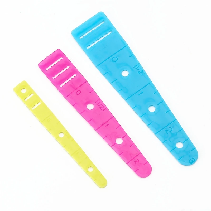 3 Color belt threading device wearing elastic belt tool wearing string beef tendon patchwork simple rope belt threading device
