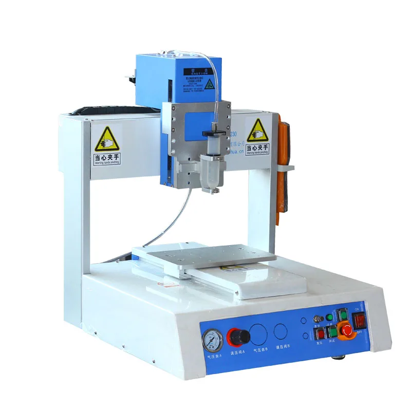 Plastic Desktop Dispensing Robots Led Bulbs Glue Dispenser For phone