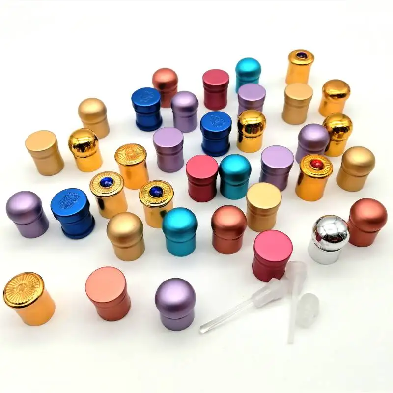 stocked 3ML  6ml 12ml colour octagon attar glass roll on ball perfume bottle / essential oil dropper bottles