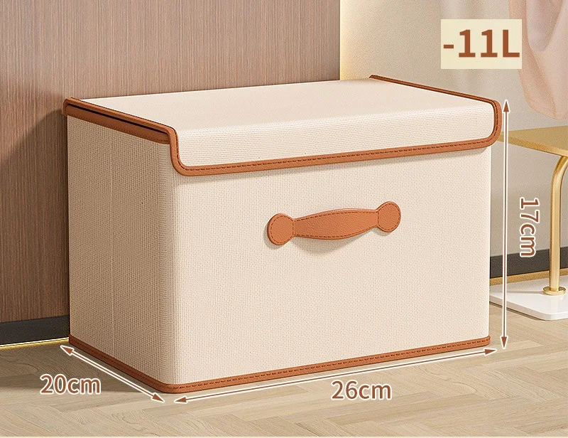 11LFolding Clothes Storage Bag Portable Wardrobe Sorting StorageBox with Reinforced Handle for Bedding Quilt Organizers Cabinets