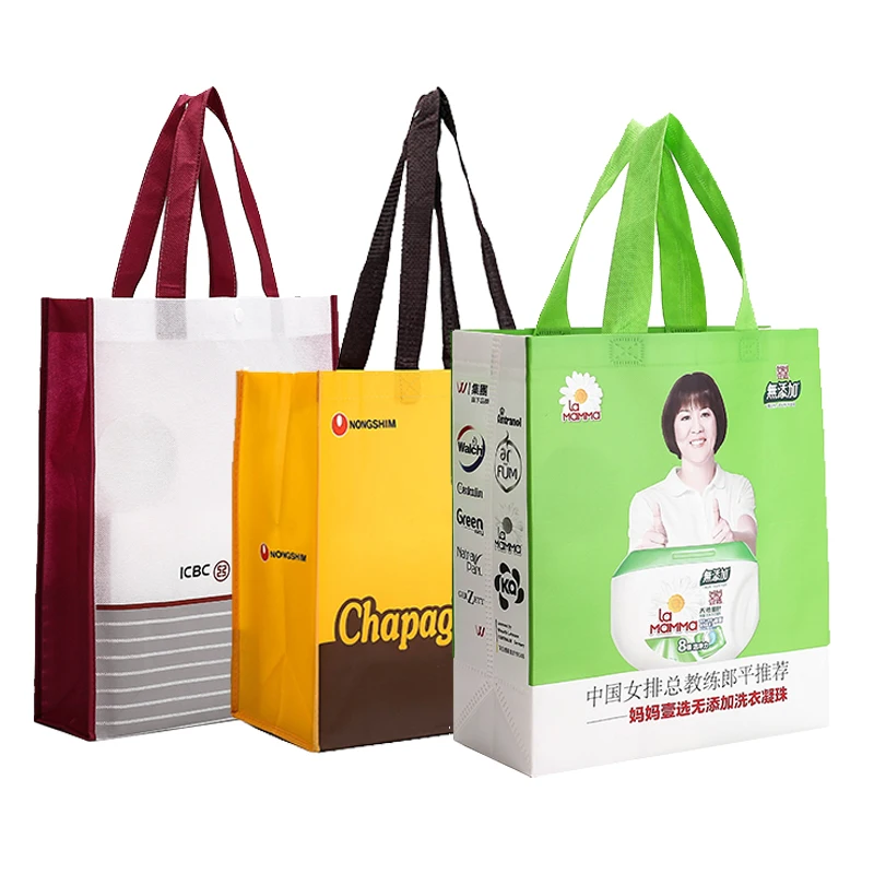 Latest Design Custom Size 60g 100g Pp Non Woven Shopping Bags Customized Material Thickness Biodegradable Non-woven Bags Fabric