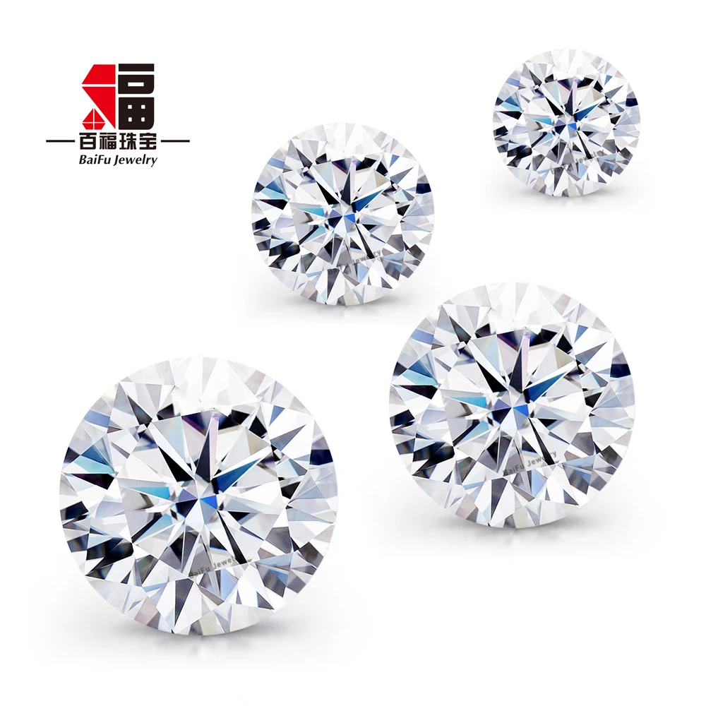 Baifu Jewelry 1CT classic 6 claw moissanite 18K gold ring