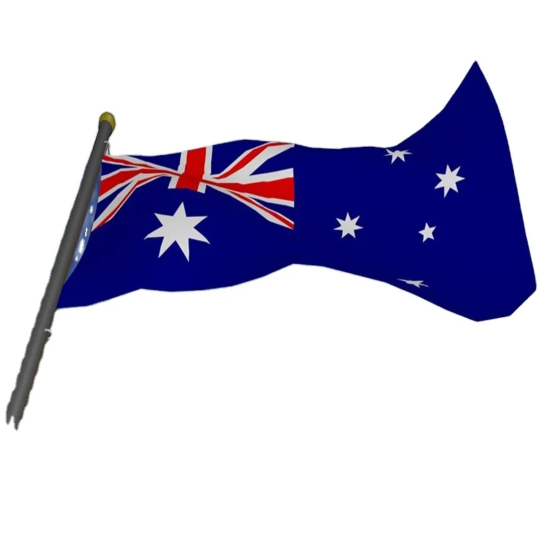 Customized size heavy duty fabric double sides printed Australian flag