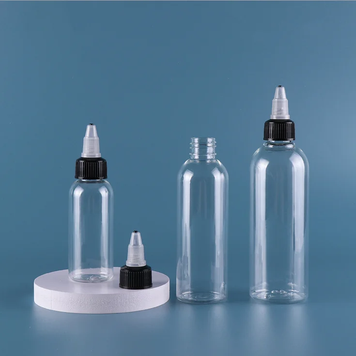 New Arrival Recyclable  30ml Empty Plastic Tattoo Ink Pigment Bottle Airbrush Paint Bottle Dropper Twist Bottles