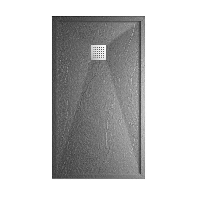 Customizable wholesale Dark color Artificial stone removable  shower tray  price waterproof Shower base  for bathroom