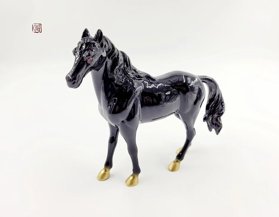 Медная лошадь Скульптура медные Животные украшения маленький размер