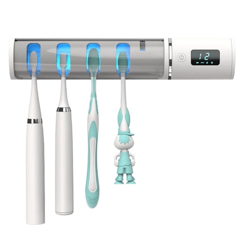 Multifunctional Toothbrush Holder 5000mah Toothbrush Holder Wall Mounted Set Toothbrush Holder Automatic Toothpaste Dispenser