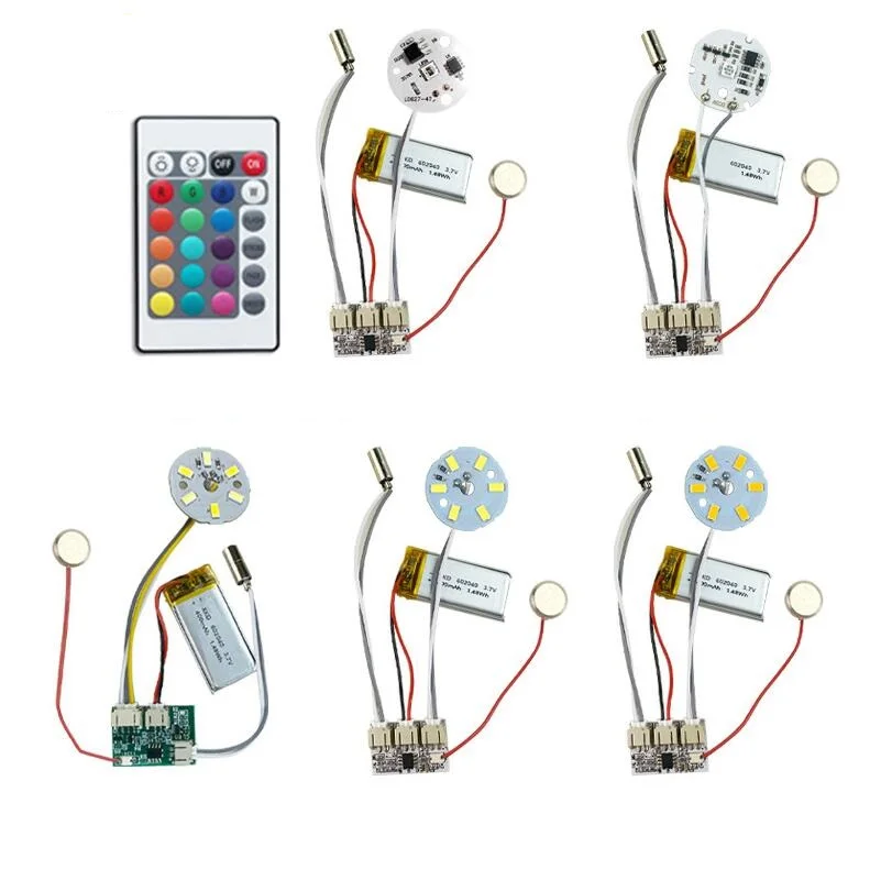 Одноцветная RGB Светодиодная панель сенсорного управления DIY деревянный стол ночник лампа затемнения платы модуль современный USB перезаряжаемый 5 В PCB