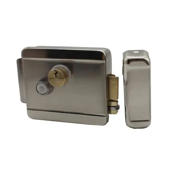 Access Control System Double Cylinder Electric Rim Lock