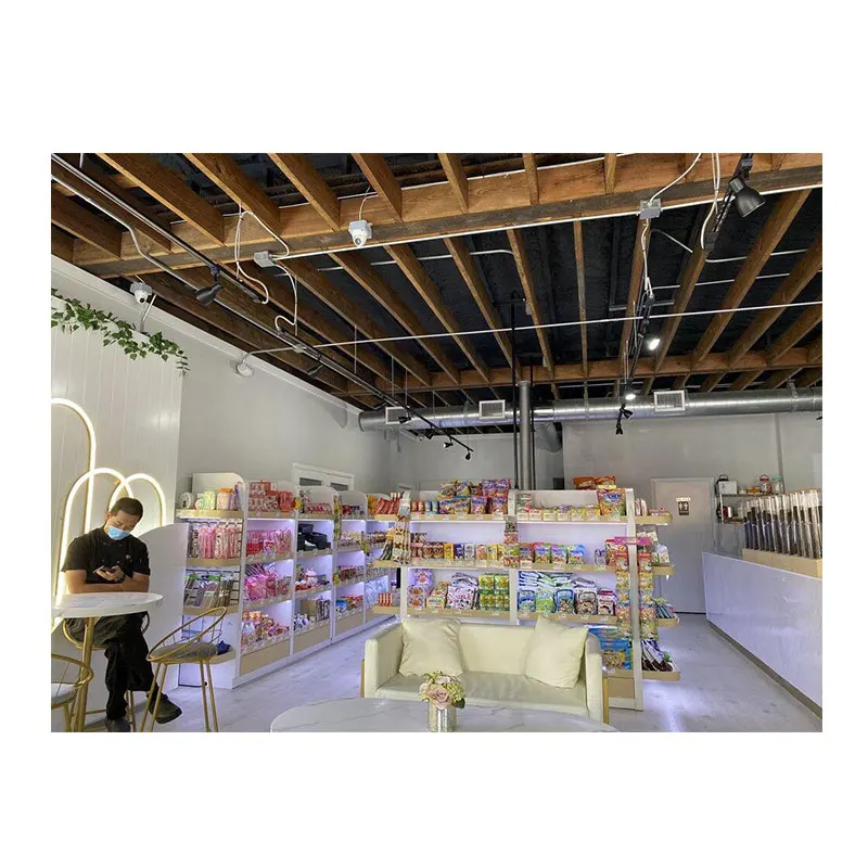 Customized Bubble Tea Shop Equipment Cafe Bar Counter Milk Tea Shop Design Coffee Shop Furniture