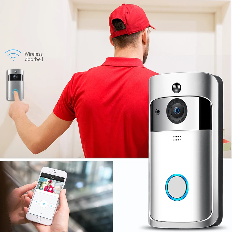 50% Off Smart Home Waterproof Security Wifi Door Bell Intercoms Rings Wireless Deurbel Met Camera Video Doorbell With Chime