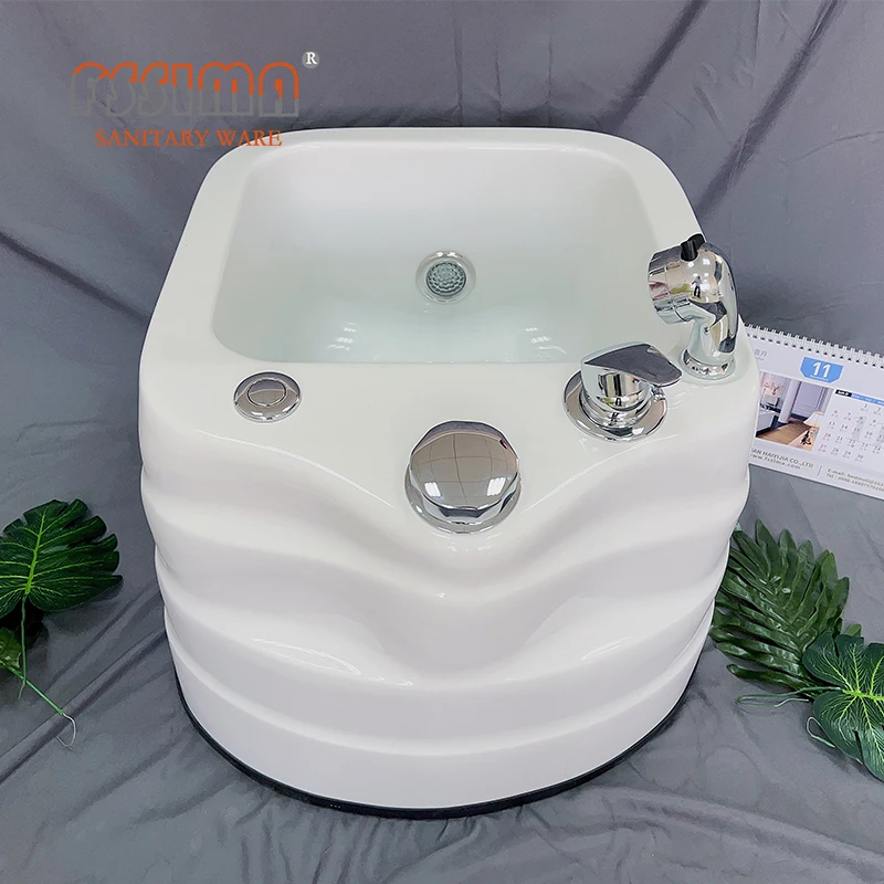 Whole Sale Spa Sharon Foot Tub White Aacrylic Hot Tub Moveable Foot Spa Bathtub