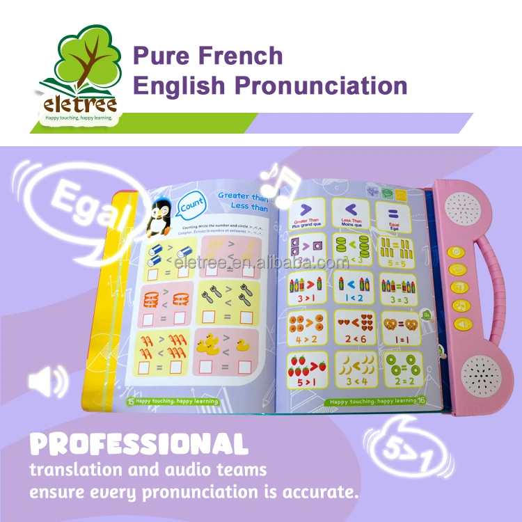 Children Electronic Math Oral Learn By Game Machine Baby Electric Book With English Urdu And Math For Preschool