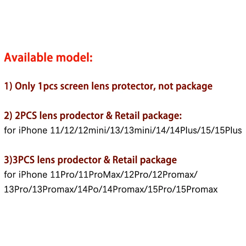 Glitter Camera Lens Screen Protector For iPhone 11 12 13 14 15 Pro Max Back Cover Camera Lens Bling Glass Lens Cover New