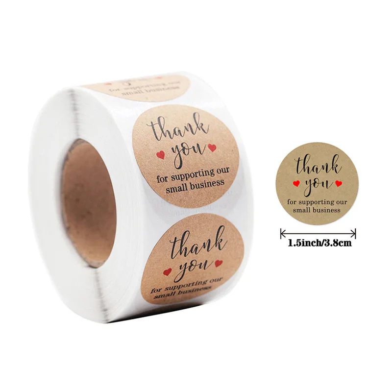 Custom Printed Logo Labels for Packaging Vinyl Waterproof Sticker Printing Roll Label Round Stickers