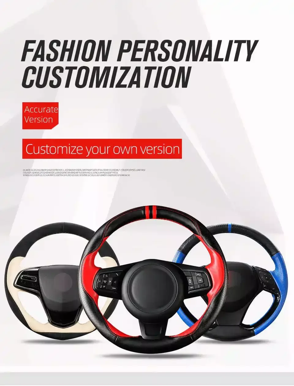 Handsewing Black Artificial Leather Steering Wheel Covers for Chevrolet Malibu XL 2016 2017 Equinox 2017