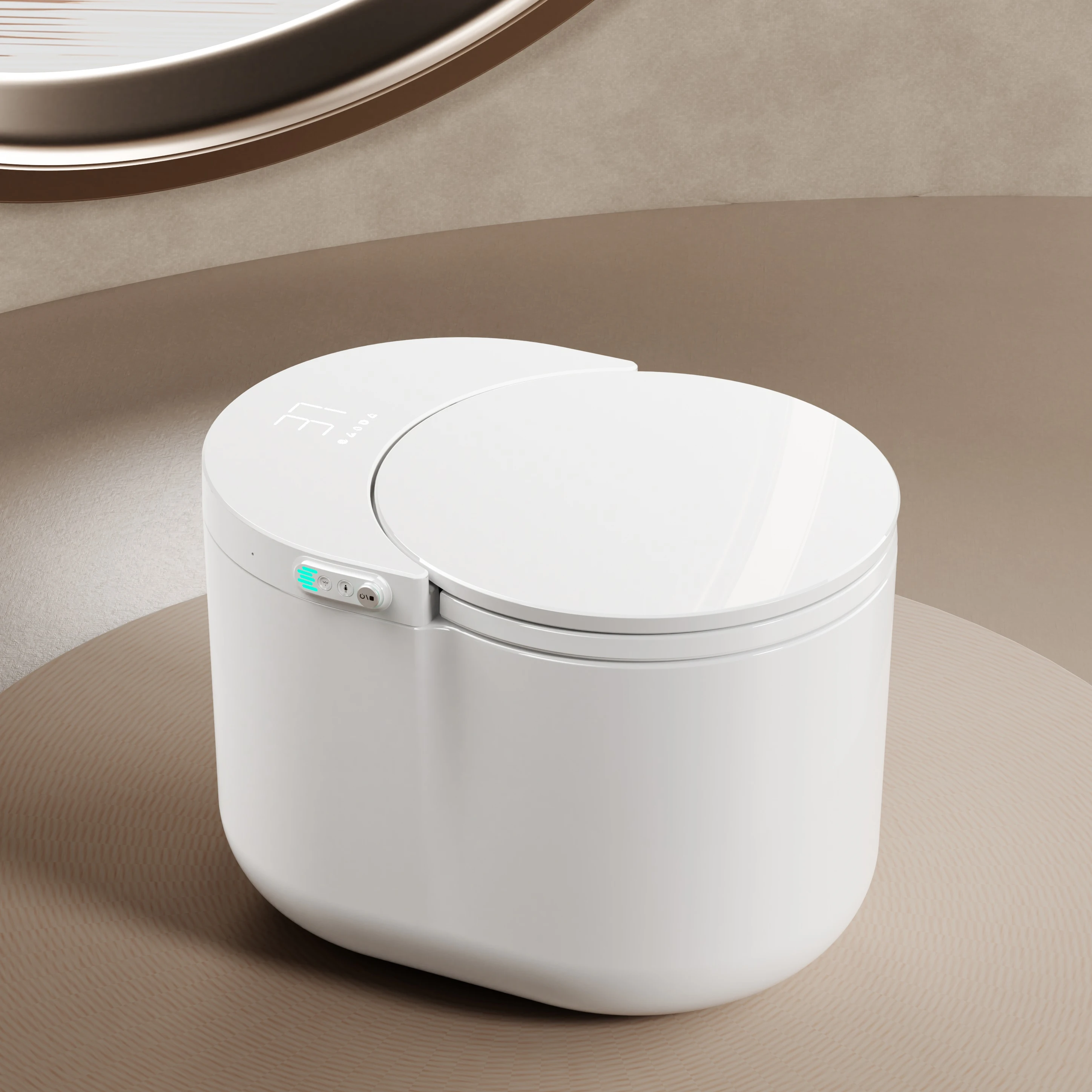 MINI Color Automatically Open Instant Heat Female Washing Intelligent Wc Toilet Electric Bidet Smart Toilet with Remote Control