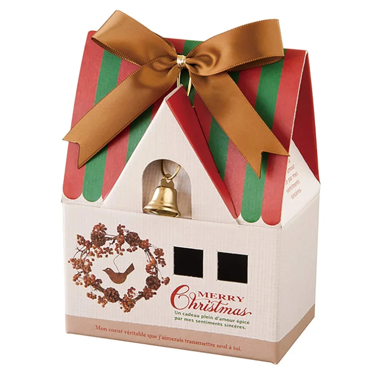 Christmas food grade paper box foldable chipboard boxes cake boxes