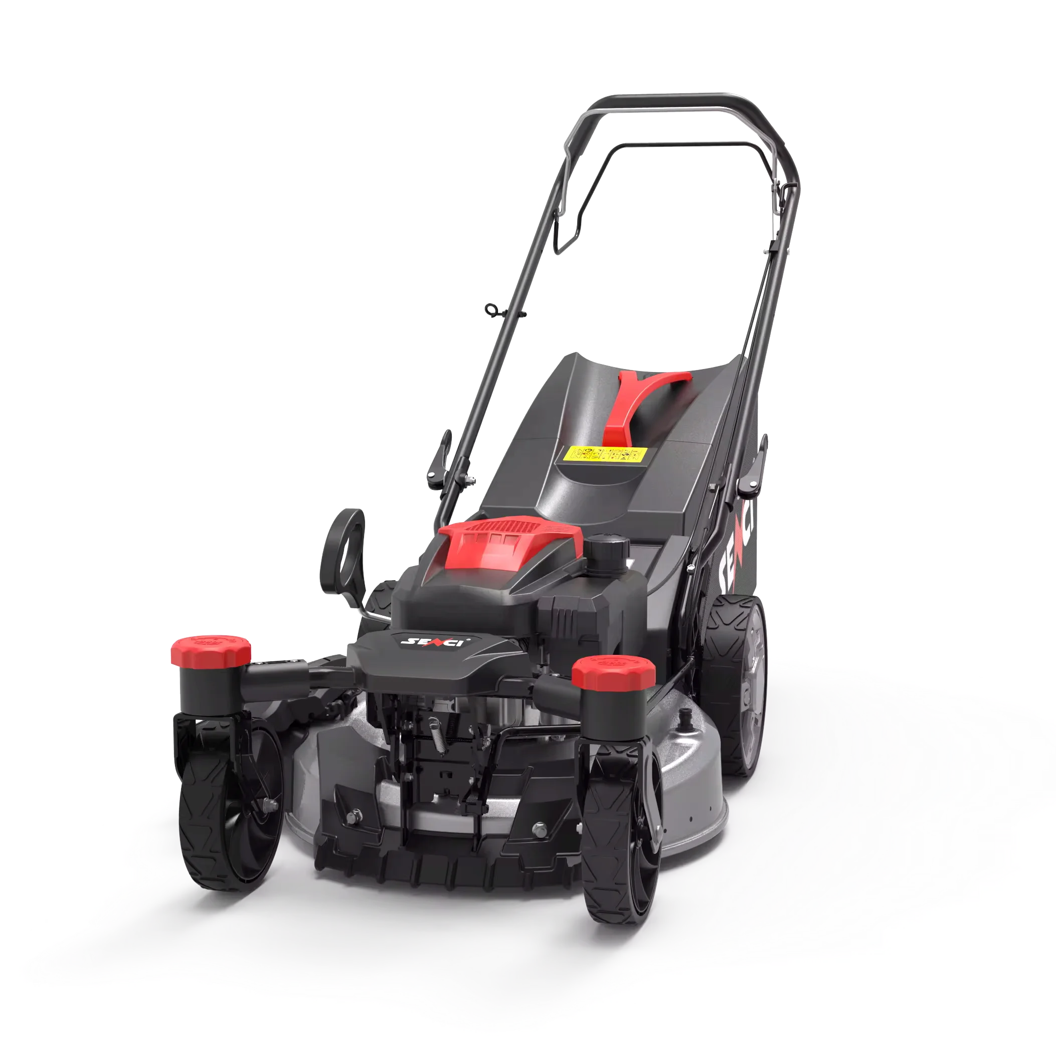 Senci 21 inch portable zero turn wheels petrol push lawn mower