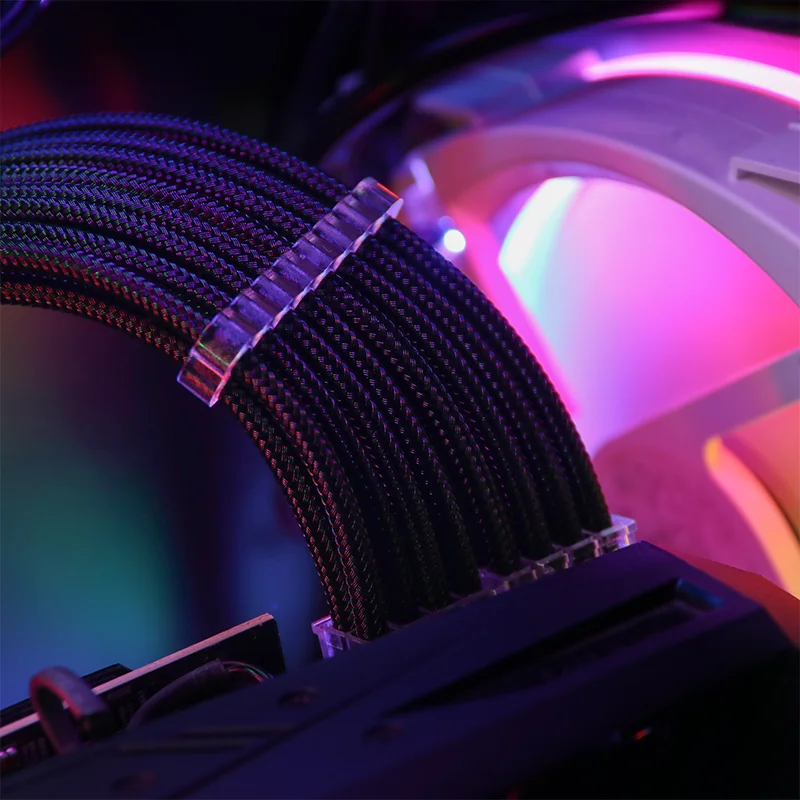 Cords Extension Psu Cable Extension Sleeve Cable Power Supply Cable Psu Cpu Rtx ATX Kit Pc Extension Cord Sleeved