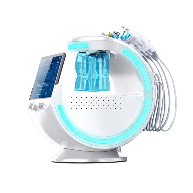 Factory direct sell hydrofacials machine smart ice blue 7 in 1 hydra microdermabrasion facial machine