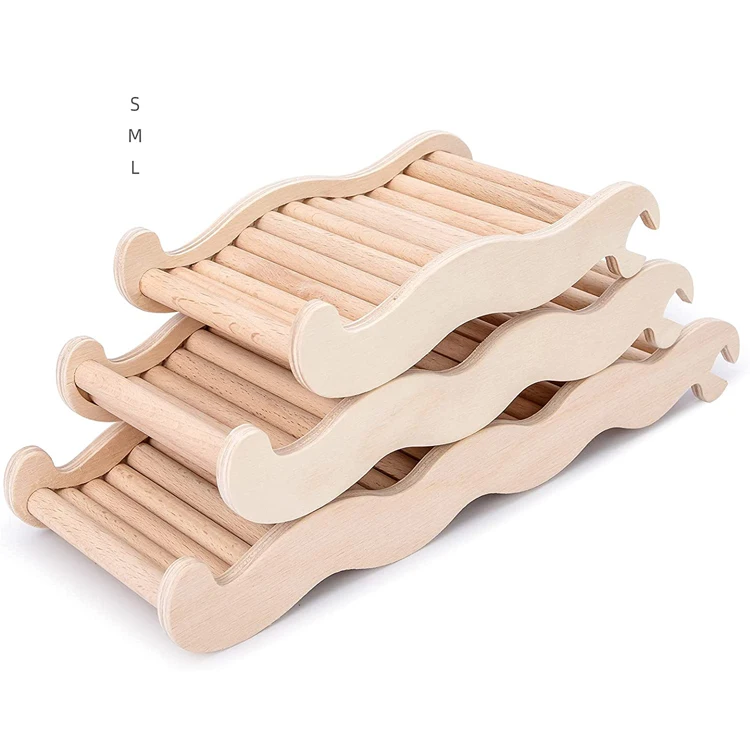 Wooden Ladder Bridge Hamster Rock Climbing Toy for Hamsters and Small Animals