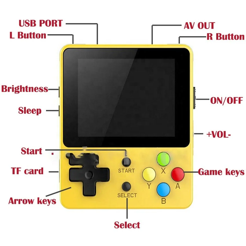 
New version LDK game 2.6 inch Screen Mini Handheld Game Console Nostalgic Children Retro game Mini Family TV Video Consoles 