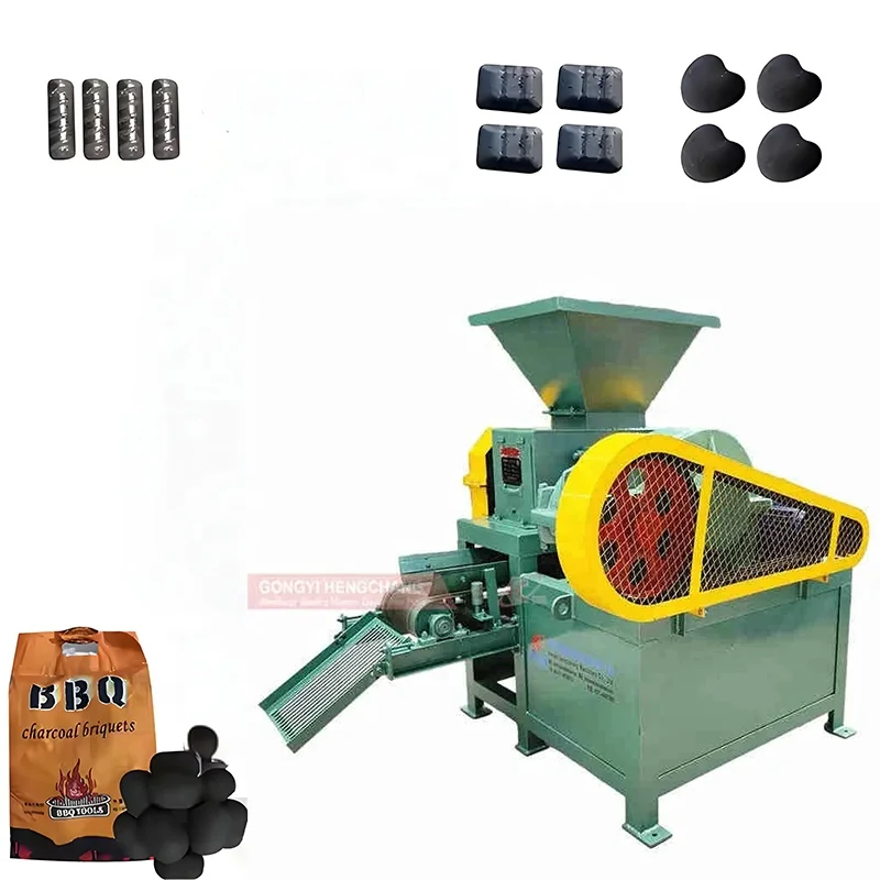 china manufacturer provides briquette ball pressing equipment iron fines charcoal pressing making machine