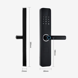 Professional with smart handle fingerprint digital safe door lock for wholesales
