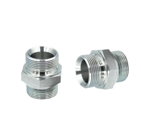 Factory Wholesale Male Hydraulic Hex Nipple Straight Couling Fittings 1JN Flared Hydraulic Straight Adapter Fitting