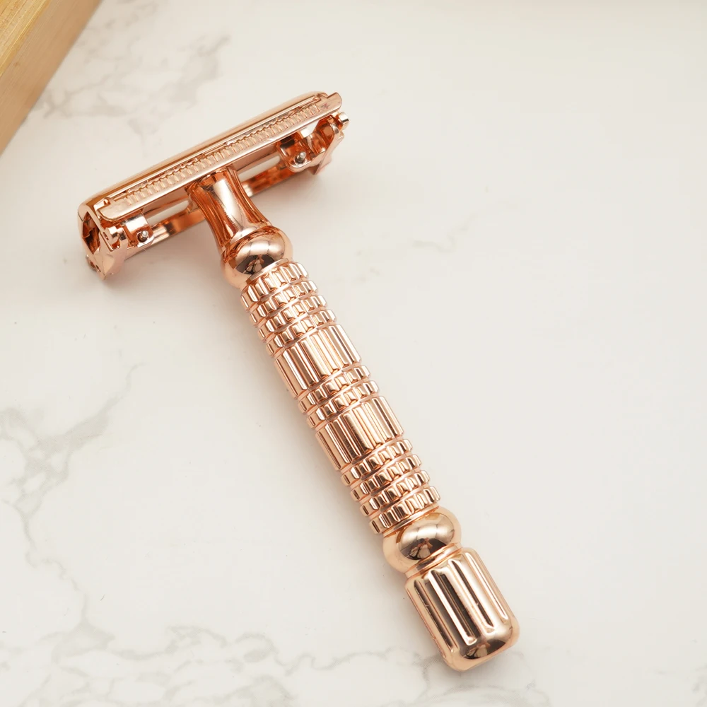 Retro style Metal Shaving razor Butterfly open head classical Double Edge Safety Razor