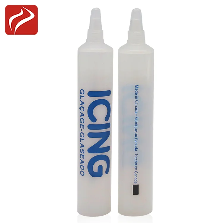19mm Diameter Bullet head plastic PE tube cosmetic soft tube with screw cap Eye cream tube