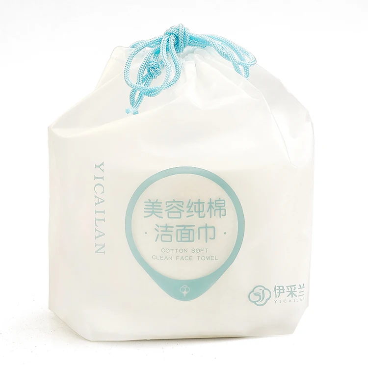 Factory Cotton Cleansing Facial Tissue 3 Ply Face Washing Tissues Roll Wet Dry Use Cleansing Face Towel Disposable Face Towel