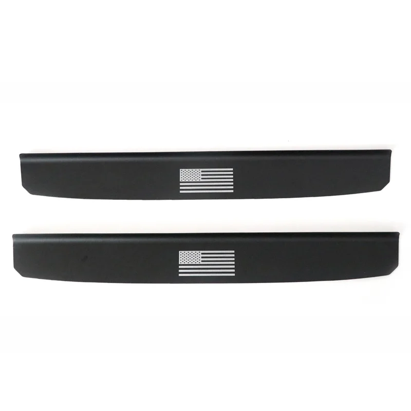 Cartaoo Aluminum Alloy  Door Sill Plates Entry Guards Kit for Jeep Wrangler JL 2018