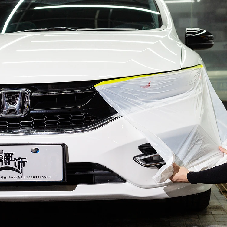 Wholesale Cheap Pe Eco Friendly Without Dispenser Car Membrane Masking Film Supplier