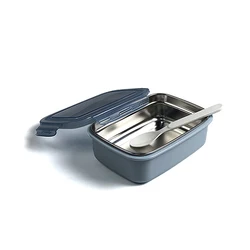 350ml food grade stainless steel bento box kids leakproof lunchbox