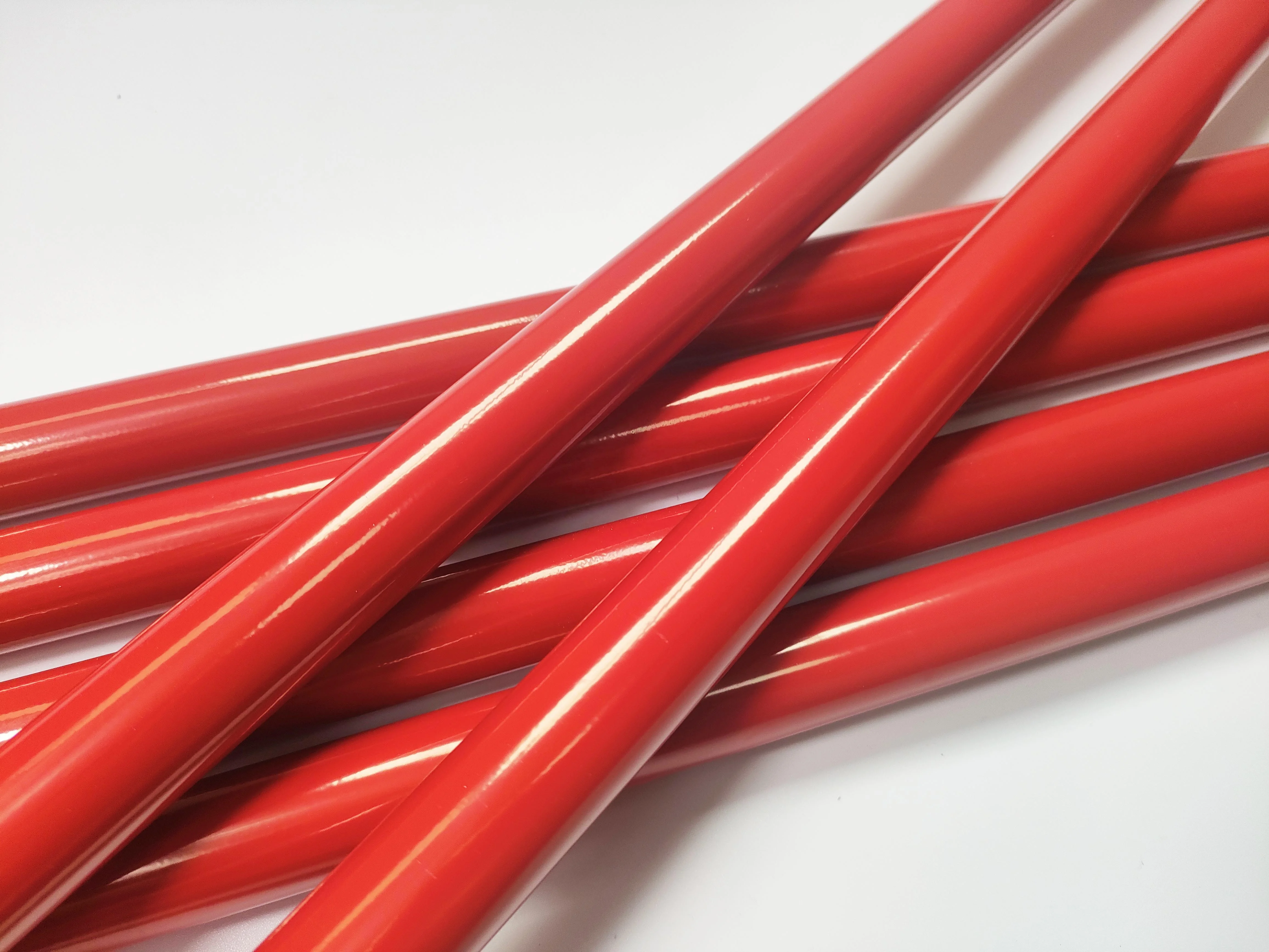 Super High Quality Pet Hair Removal Broom Handle Brush Handle Red Color Metal Stick