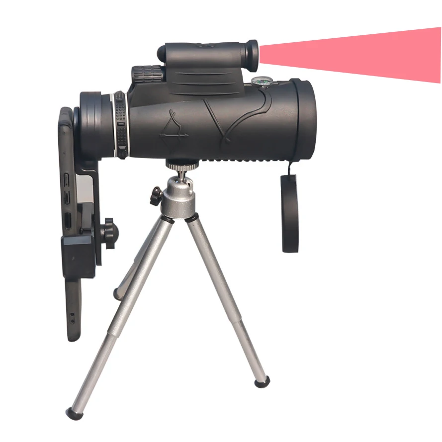 Amazon Hot Sale High Quality Low Light Night Vision Monocular Telescope  With Light For Hunting Camping Game Watching