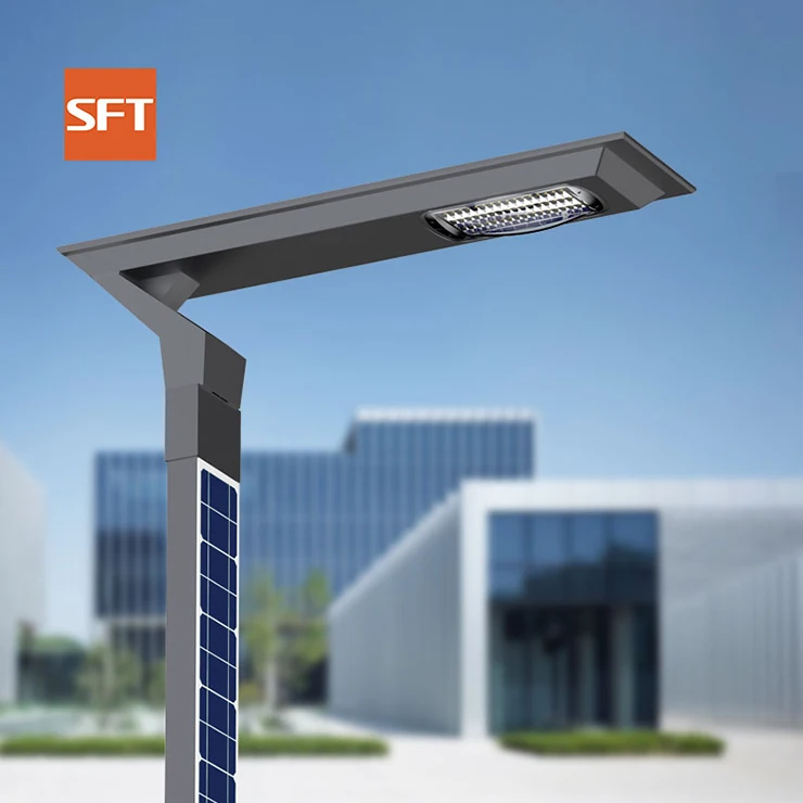 Wind resistant Vertical solar Solar Street Light Outdoor Emergency Light with PIR Motion Sensor All-in-one Street Lamp