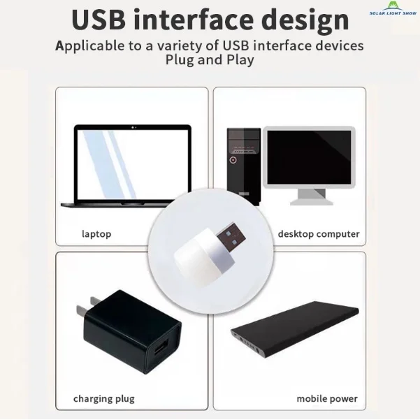 Mini USB Plug Lamp 5V 1W Super Bright Eye Protection Book Light Computer Mobile Power Charging USB Small LED Night Light