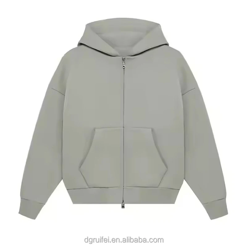 Manufacturer Custom Sweatsuit Blank Heavy Fleece Cotton High Quality Zip up Hoodie and Sweatpants Set Men Tracksuit