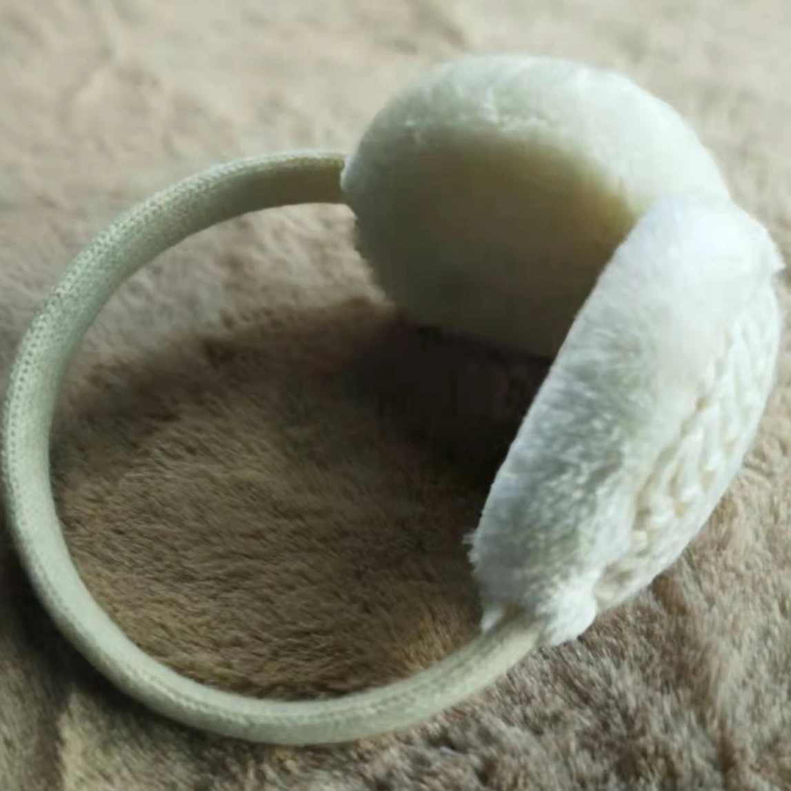 Manufacturer made  baby adult wool scarf with cute plush pattern and ears protection earmuffs anti-freezing and keeping warm