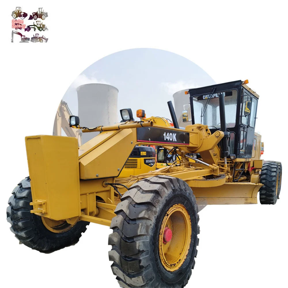 Оригинальный автогрейдер Caterpillar 140K, машина для строительства дорог CAT, Автогрейдеры 140 в Китае