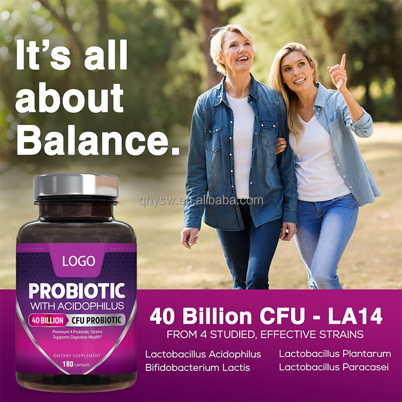 OEM ODM Probiotics Supplement Capsules Digestive System Enzymes Promote Digestive System Probiotics Capsules